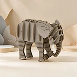 CUPUZ 3D Paper Puzzle African Elephant – DIY Paper Model, Educational Toy & Creative Gift